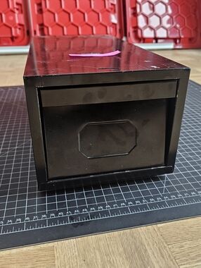 Black Vintage Metal Index Library Apothecary Drawer #4